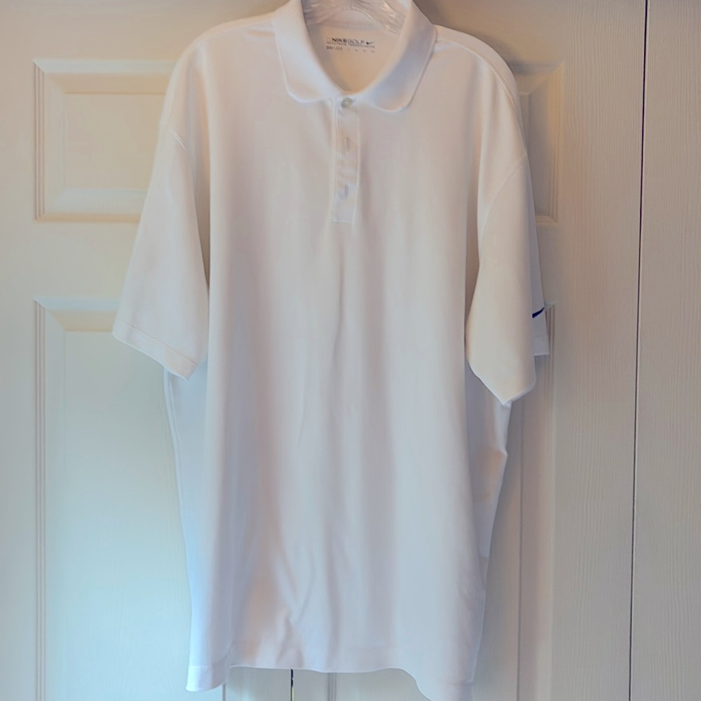 Nike men’s white polo